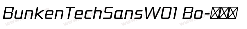 BunkenTechSansW01 Bo字体转换